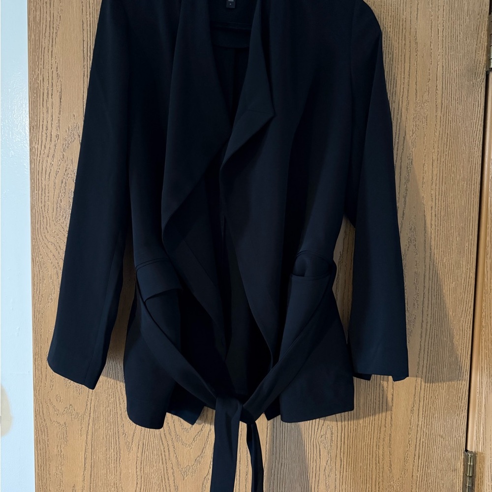 Express Black Women's Blazer with Tie Waist